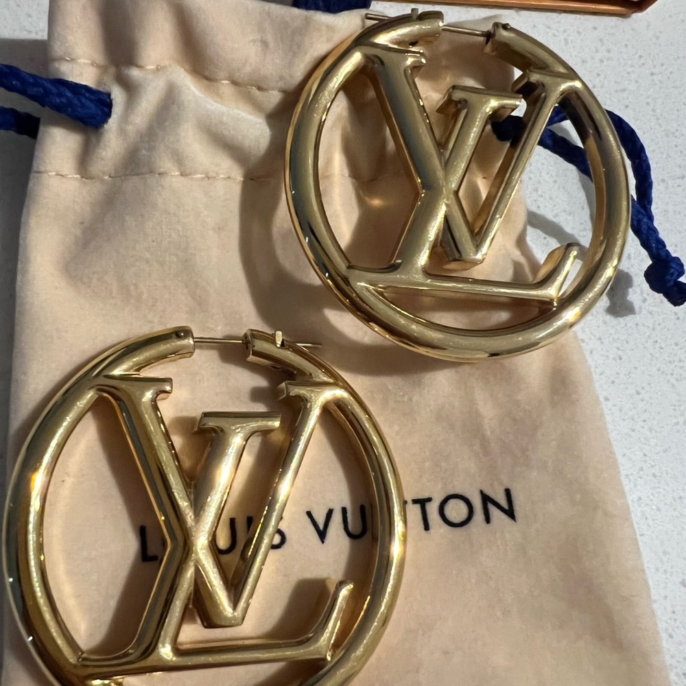 Louis Vuitton Louise Hoop Earrings GM